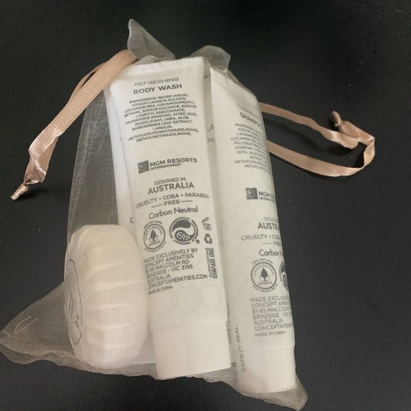 Lanovera MGM BELLAGIO Travel Set 5pc Body Wash Shampoo Conditioner Lotion Aloe - Picture 2 of 8